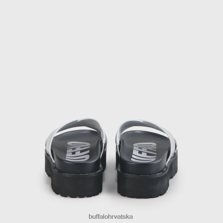 srebro Buffalo raya veganske sandale |slajdova TDD6T781